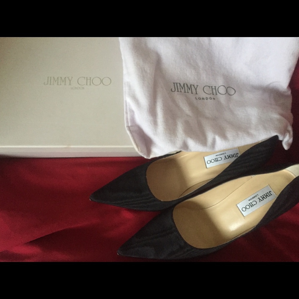 Unused Jimmy Choo black stilletos
